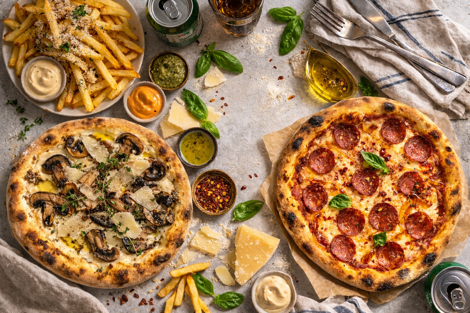 Pizza, burgere og pitabrød fra Jonas Pizza